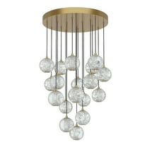 Alora Lighting Mp321218 Marni 21" Wide Led Multi Light Pendant - Brass