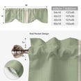thumbnail image 6 of Sage Green Beige Striped Tie Up Valance Curtains for Windows, Kitchen Curtains Window Treatments, Modern Farmhouse Retro Lines Short Window Shades Valances for Bedroom Bathroom Cafe 54"x18", 6 of 8