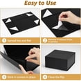 thumbnail image 5 of 4 Pack 8x8x4 Inches Black Gift Boxes with Ribbon and 4 Pack 8x8x4 Inch Black Gift Boxes,Magnetic Gift Box with Lids for Present,Collapsible Box Bulk for Bridesmaid Groomsmen Proposal Wedding, 5 of 8