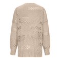 thumbnail image 4 of VEKDONE Womens Crochet Cardigan Sweater Kimonos Boho Solid Color Oversized Fall Open Front Outwear Long Sleeve Hollow Out Breathable Cardigans, 4 of 6