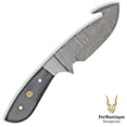 thumbnail image 5 of FRD: Compact Damascus Gutt hook Hunting Knife - Black, 5 of 5