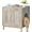 Greige Gold, variant on Hzuaneri Hidden Cat Litter Box Enclosure, 23.6" Wooden Indoor Cat House, Litter Box Furniture Cabinet for Self-Cleaning Litter Boxes, Black Gold