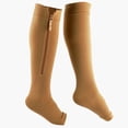 thumbnail image 3 of Calcetines elásticos de vena larga con cremallera Calcetines de compresión Calcetines deportivos con cremallera Calcetines de presión para pantorrillas, 3 of 5