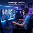 thumbnail image 6 of L-Shaped Desk Edge Cushion,2-Piece Ergonomic Desk Edge Cushion,Desk Elbow Pad for Desk with Non-Slip,Wrist Support Arm Rest for Long Hours of Work,Gaming,Studying, 6 of 8