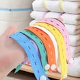 thumbnail image 2 of Shisuyan 8pcs Garment Storage Elastic Ropes Adjustable Roll-up Clothing Storage Straps, 2 of 8