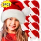 thumbnail image 4 of Christmas Hat Red Plush Thickened Santa Hats for Adult Kids Winter Christmas Caps Festive Xmas Party Decorations Gifts New Year, 4 of 5