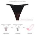 thumbnail image 5 of DHFJKG Period Bikini Bottoms Women Leakproof Swim Thong Athletic Swimwear Bottoms For Beach Pool Gym With Letter Print Comfortable Beachwear, 5 of 9