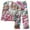 Pink, variant on Lorytime Pjs Sets for Women Christmas Santa Claus Long Sleeved Collared Tops Elastic Waist Pants Festive Loungewear