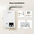thumbnail image 2 of CAMPLUX  2.64 GPM 68, 000 BTU Natural Gas  Tankless Water Heater On Demand Water heater for Shower with Vent Pipe, 2 of 7