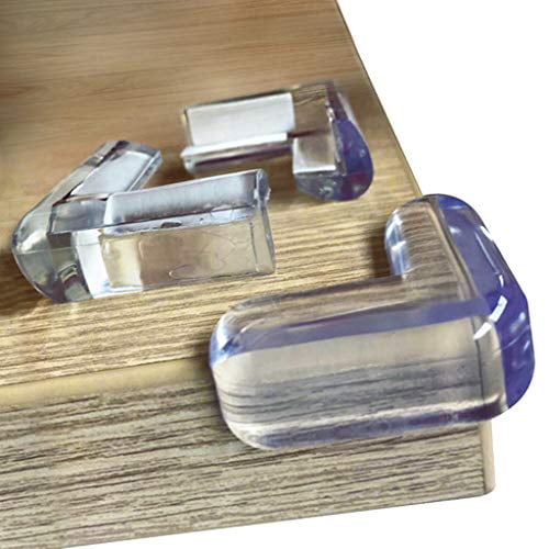 4Pcs Baby Safety Protector Glass Table Desk Corners Edge Cushion Guard Bumper BH