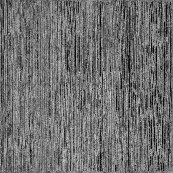 Ahgly Company Indoor Square Abstract Gray Modern Area Rugs, 4' Square