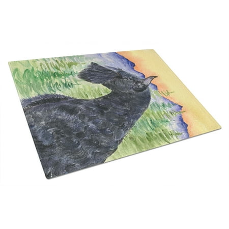 

Carolines Treasures SS8256LCB Schnauzer Glass Cutting Board Large 12H x 16W multicolor