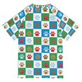thumbnail image 6 of FORMRS Boys Rash Guard Short Sleeves Swim Shirt Quick Dry UPF 50+ Sun Protection, Sizes 3-12T, Christmas Dog Paws Pattern, 6 of 6