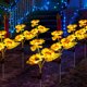 thumbnail image 5 of Lámpara solar para césped de girasol IP44 Flor Enchufe de tierra Luz 600mAh Decoración de jardín, 5 of 8