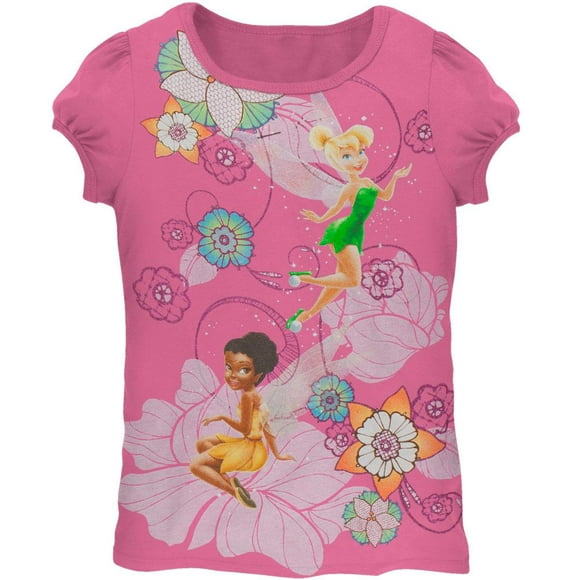 Disney Fairies - T-Shirt Imprimé Fleurs et Fleurs