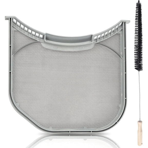 1-Piece Dryer Lint Filter Stainless Steel Mesh Replacement for LG ADQ566564 and Kenmore Elite with Vent Trap Cleaner Brush