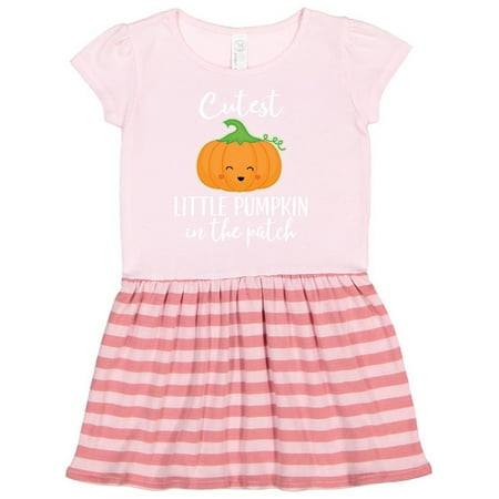 

Inktastic Halloween Cutest Little Pumpkin in the Patch Gift Toddler Girl Dress