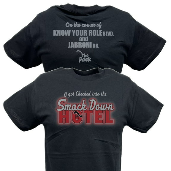 The Rock Smackdown Hotel WWE Mens T-shirt S