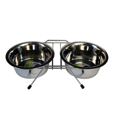 Plato para Perro Fancy Pets Acero Inoxidable Doble 32 oz