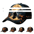 thumbnail image 3 of MEICHEN Halloween Gothic Baseball Cap for Men and Women Fashion Adjustable Print Trucker Hat Unisex Casual Cozy Dad Hat, 3 of 3