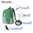 thumbnail image 4 of Yiaed Christmas Green Print Backpack, Premium Laptop Backpack, Travel Backpack for Women, Lightweight Backpacks, Comfortable Back Pack-Medium, 4 of 7