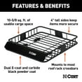 thumbnail image 2 of CURT Roof Rack Cargo Carrier, 16 sq ft Storage, Lightweight, Exterior Automotive Accessories, 2 of 6