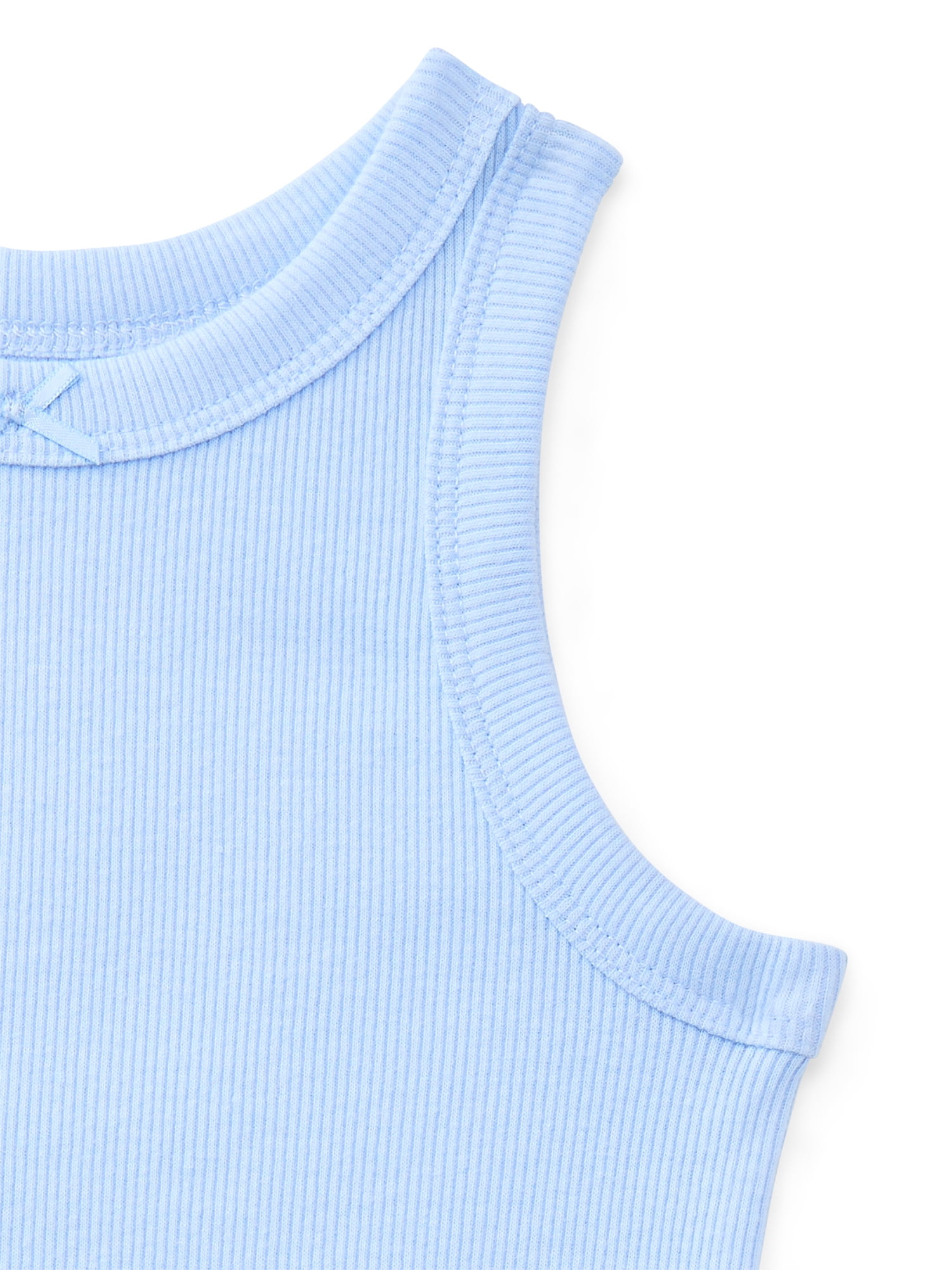 Wonder Nation Toddler Girl Solid Ribbed Tank Top, Sizes 18M-5T