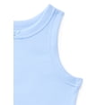 thumbnail image 3 of Wonder Nation Toddler Girl Solid Ribbed Tank Top, Sizes 18M-5T, 3 of 3