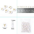 thumbnail image 5 of US 400-800 Round 7mm Acrylic Alphabet Beads Flat Round Letter DIY Jewelry Making, 5 of 5