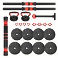 thumbnail image 2 of Adjustable Dumbbells, 20/30/40/90 Lbs Weight Optional Set (with Connectors),5 In 1 Dumbbell Set, Can Be Used As Barbell, Kettlebell, Push-up Rack, Weight Plates, Suitable For Home Gym Fitness Workout, 2 of 7