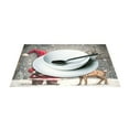 thumbnail image 3 of Ryvnso Placemats Set of 4 Christmas Gnome and Deer Dining Mats Heat-Resistant Non-Slip Washable Table Mat, 3 of 8