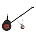 thumbnail image 3 of Heavy Duty Trailer Dolly, 800LB Capacity Tri-Wheel Trailer Mover with 2" Hitch Ball, Adjustable Height 18"-25", for RV, Boat, Farming Equipment, 3 of 9