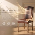 thumbnail image 4 of Dining Chairs Reddish Brown Modern Upholstered Faux Leather Dining Chairs with Nailhead Trim, Set of 4, 4 of 8