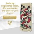 thumbnail image 2 of Case Yard iPhone-12-Pro-Max Case Clear Soft & Flexible TPU Ultra Low Profile Slim Fit Thin Shockproof Transparent Bumper Protective Cover Drop Protective Cell Phone Cases (Flower Snake), 2 of 8