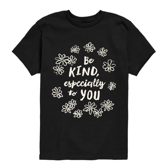 Instant Message - Be Kind Flowers Short Sleeve Graphic T-Shirt