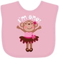 thumbnail image 3 of Inktastic Monkey 1st Birthday 1 Year Old Girl Girls Baby Bib, 3 of 4
