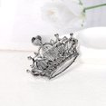 thumbnail image 5 of Accesorios de personalidad de moda para mujer, corona de diamante exagerada, broche creativo vintage calado fucsia para hombres y mujeres, 5 of 5