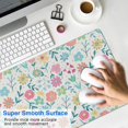 thumbnail image 4 of Long Mouse Pads for Desk,Pioneer Flower Floral Print Pattern Desk Mats on Top Of Desks, Desk Mouse Pad Extra Large with 3mm Non-Slip Base and Stitched Edge for Gaming,Office,Work,Home 31.5"x15.7", 4 of 6
