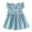 Blue, variant on LLYWEY Toddler Girls Ruffle Dresses, Infant Baby Girls' Plaid Dresses, Kids Tie Back Keyhole Sleeveless Spring Summer Sleeveless Casual Sundress, Style BY-44, Black, 3-4T