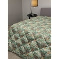 thumbnail image 2 of Burnt Orange Down Alternative Comforter, Woodland Themed Pattern with Autumn Leaves Acorn and Foxes Cartoon, Microfiber Quilt for All Season, 5 Sizes, Dark Cocoa Multicolor, by Ambesonne, 2 of 3