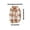Brown M, variant on Warm Fleece Dog Clothes, Plaid Flannel Dog Winter Jacket for Small Medium Dogs & Cats, Cute Bear Applique,Brown S