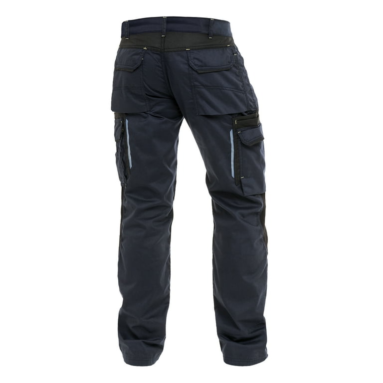 Skylinewears Mens Construction Pants Utility Work Heavy Duty Workwear Trousers Carpenter Knee Reinforcement Cordura Safety Pants Navy W38 L34 Men s