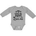 thumbnail image 3 of Inktastic Gigi and Pappy Love Me Girls Long Sleeve Baby Bodysuit, 3 of 5
