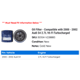thumbnail image 2 of Oil Filter - Compatible with 2000 - 2002 Audi S4 2.7L V6 FI Turbocharged 2001, 2 of 2