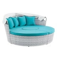 thumbnail image 4 of Modway Scottsdale Canopy Sunbrella® Outdoor Patio Daybed in Light Gray Aruba, 4 of 5