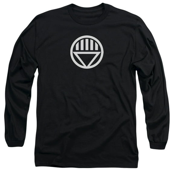 Green Lantern Black Lantern Logo Long Sleeve Adult 18/1 T-Shirt Black