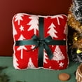 thumbnail image 2 of Luoshdecor Christmas Tree Gift Box Throw Pillow ,16.5x16.5in Velvet Xmas Tree Decorative Pillowcushion with Bow, Holiday Toy Decor for Living Room Couch Bed, 2 of 6