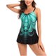 thumbnail image 1 of Traje de baño dividido para mujer con estampado de puntos de color degradado multicolor a la moda para mujer Fridja nalpqowj50376, 1 of 8
