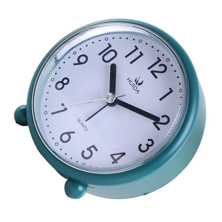 Misright Silents Alarm Clock 4inch NonTicking Small Clock for Bedroom or Desk