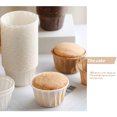 thumbnail image 4 of Injueey 50 piezas de tazas redondas para muffins de papel de aluminio para pasteles y magdalenas, herramientas para envolver, bandeja para cocinar, Cocina y Comedor Blanco Injueey HA010050-01, 4 of 6